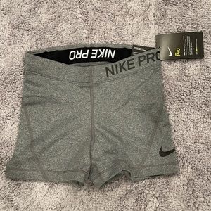 XS Grey Nike Pro Compression Shorts